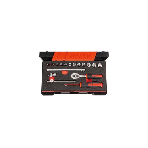 1/4 inch Drive Socket Set, 6 pt, 17 Pieces